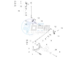 V7 III Stone 750 e4 (NAFTA) drawing Gear lever