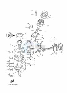 FL350AET2U drawing CRANKSHAFT--PISTON