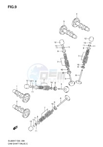 DL650 ABS V-STROM EU-UK drawing CAMSHAFT - VALVE