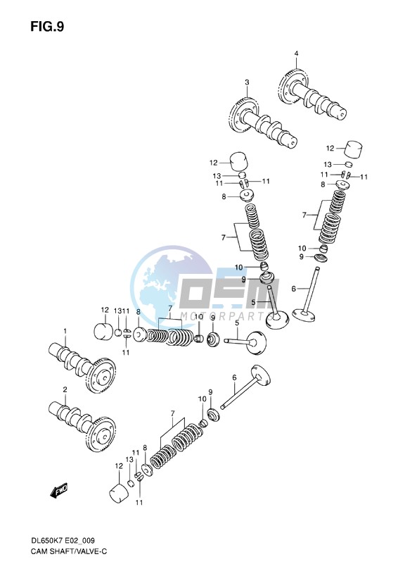 CAMSHAFT - VALVE