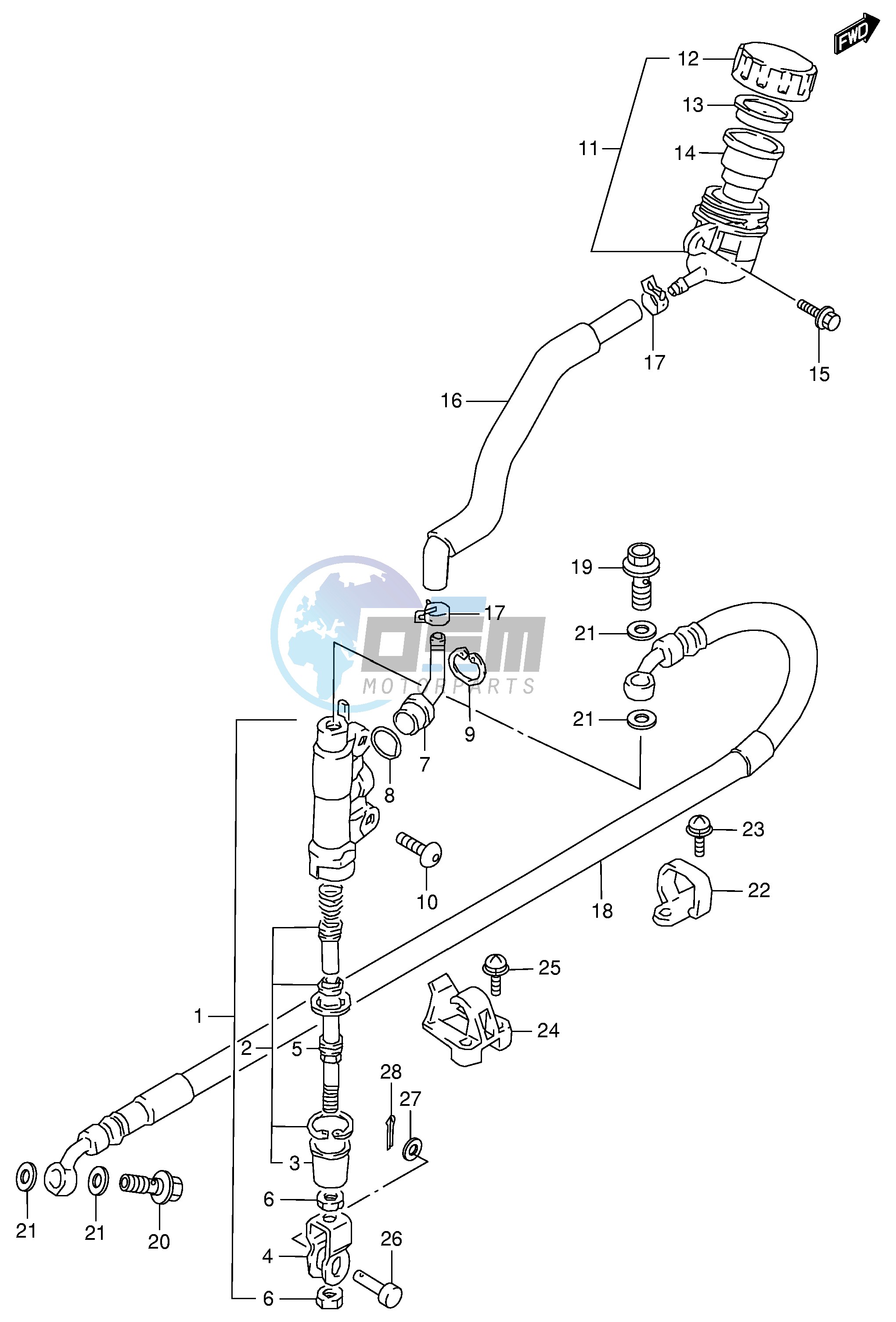 REAR MASTER CYLINDER