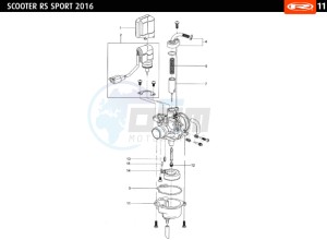 RS-SPORT-WHITE-BLUE 50 drawing CARBURETTOR