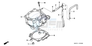 CRF450XD CRF450X Europe Direct - (ED) drawing CYLINDER