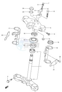 SV650 (E2) drawing STEERING STEM (SV650X UX Y UY)