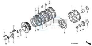 CBR125RW9 UK - (E) drawing CLUTCH