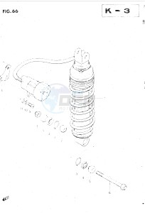 GSX500E (E39) drawing REAR SHOCK ABSORBER (MODEL E)