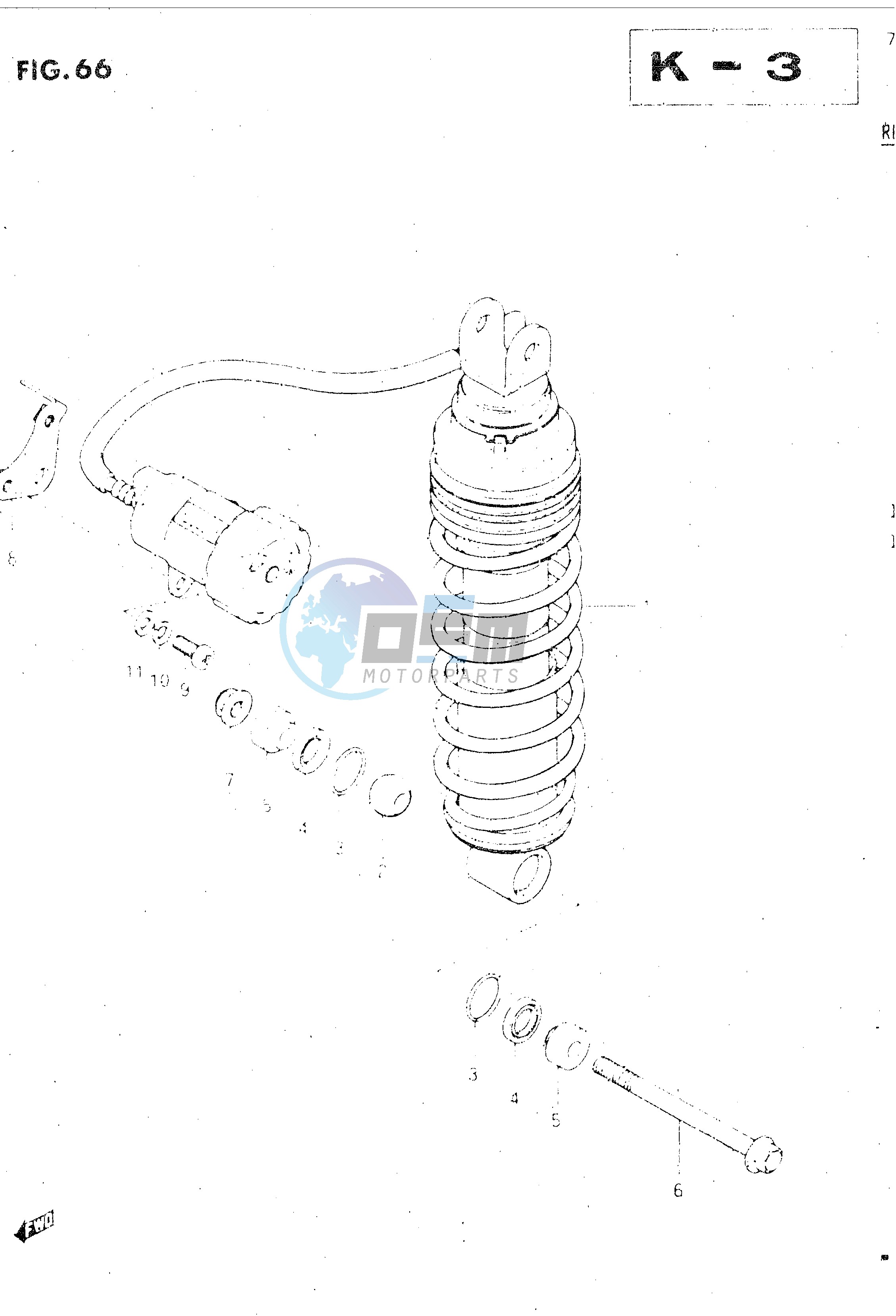 REAR SHOCK ABSORBER (MODEL E)