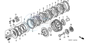 NT700VAA Europe Direct - (ED / ABS) drawing CLUTCH