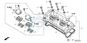 CBF1000TA Europe Direct - (ED / ABS) drawing CYLINDER HEAD COVER