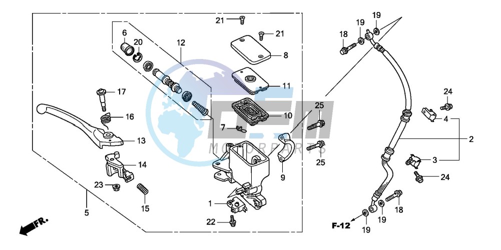 FR. BRAKE MASTER CYLINDER