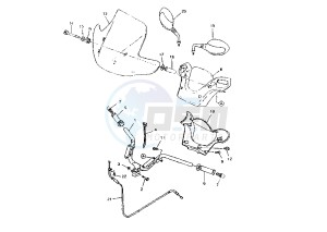 YP E MAJESTY 125 drawing STEERING HANDLE