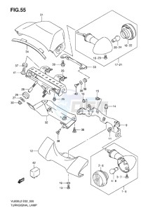 VL800 INTRUDER EU drawing TURNSIGNAL LAMP