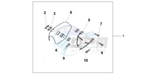 VT750C3 drawing WINDSCREEN