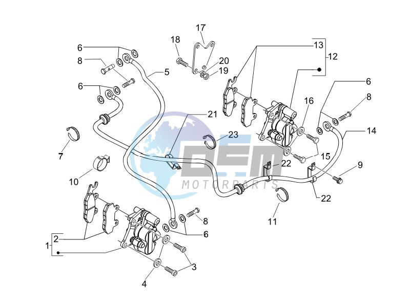 Brakes hose  - Calipers