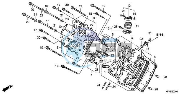 FRONT CYLINDER HEAD