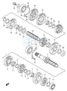 VL800 (E2) VOLUSIA drawing TRANSMISSION (MODEL K5)