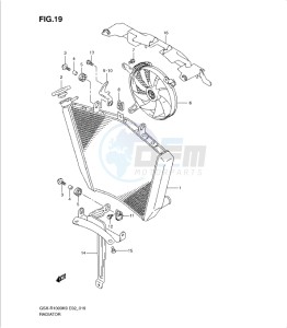 GSX-R1000 drawing RADIATOR