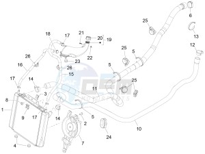 MP3 300 LT Sport ABS drawing Cooling system