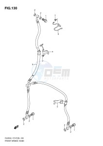 DL650 (E3) V-Strom drawing FRONT BRAKE HOSE (DL650L1 E33)