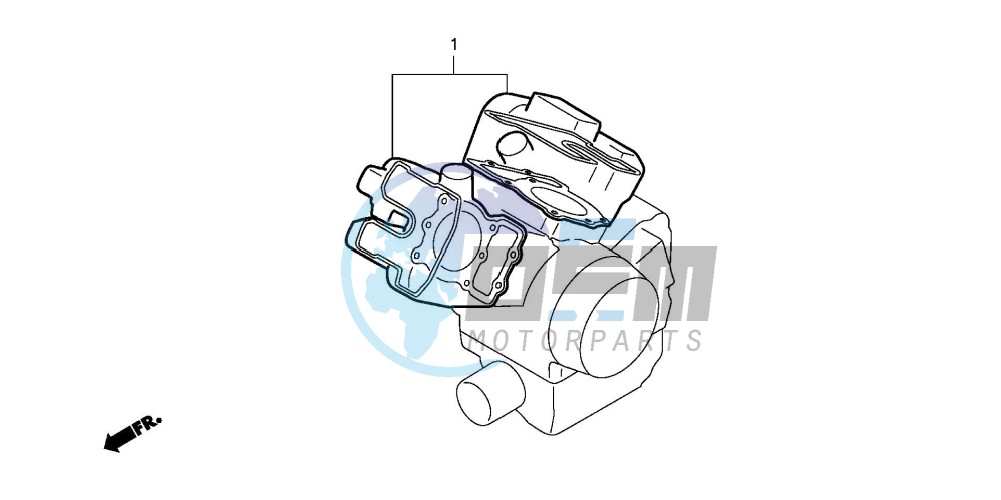 GASKET KIT A (EXCEPT VT1100CW/C2W)