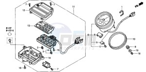 VTX1800C drawing METER