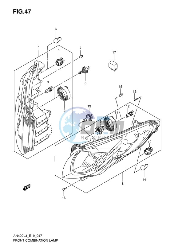 FRONT COMBINATION LAMP