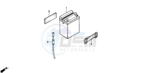 CG125 drawing BATTERY