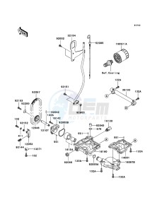 JET SKI ULTRA LX JT1500C8F EU drawing Oil Pump