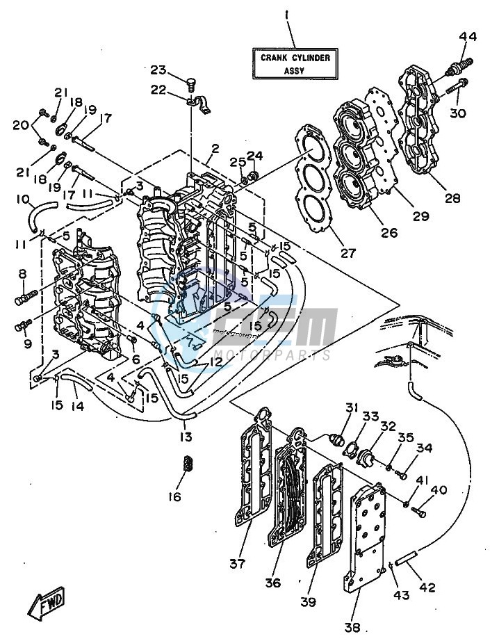 CYLINDER--CRANKCASE