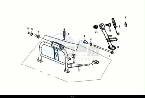 JET 14 50 (XC05W2-EU) (E5) (M1) drawing MAIN STAND - KICK STARTER ARM