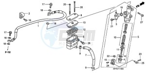 CBR125RW9 Europe Direct - (ED) drawing RR. BRAKE MASTER CYLINDER