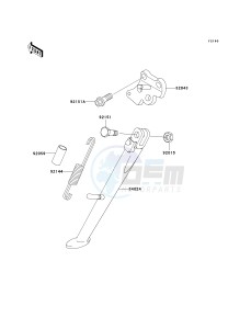 ZX 600 J [ZZR600] (J4) J4 drawing STAND-- S- -