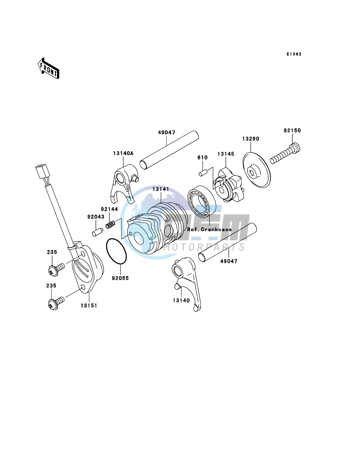 Gear Change Drum/Shift Fork(s)