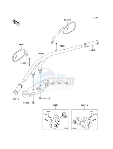 VN 1600 F [VULCAN 1600 MEAN STREAK] (6F) F6F drawing HANDLEBAR