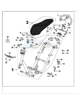 KISBEE SLN drawing FRAME AND SADDLE