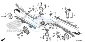 GL1800CF F6C ED drawing CAM CHAIN/ TENSIONER