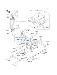 ZR 1000 A [Z1000] (A1-A3) drawing REAR SUSPENSION