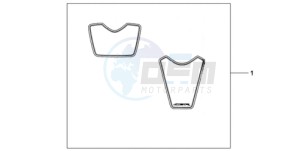 CBR1000RA9 France - (F / ABS CMF MME REP) drawing RACING STICKERS