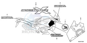 VFR1200XDD CrossTourer - VFR1200X Dual Clutch 2ED - (2ED) drawing MARK/EMBLEM (2ED,2F,2RU,3E)