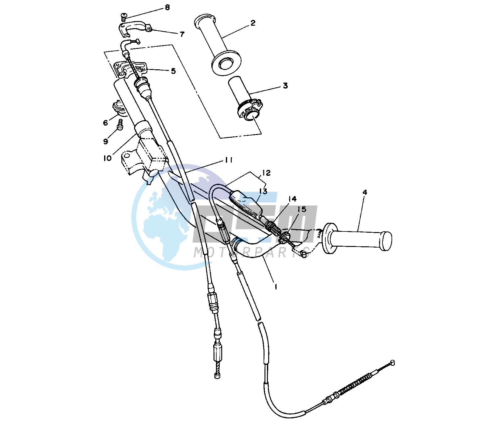 STEERING HANDLE AND CABLE