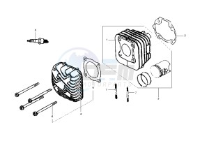 DD - 50 cc drawing CYLINDER HEAD