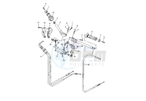 YZF R1 1000 drawing STEERING HANDLE - CABLE