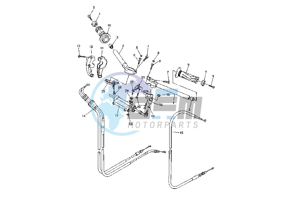 STEERING HANDLE - CABLE