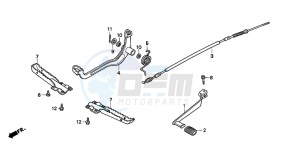 TRX200D FOURTRAX drawing STEP/ PEDAL