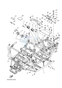 YXM700E YXM70VPXG VIKING EPS (B423) drawing FRAME