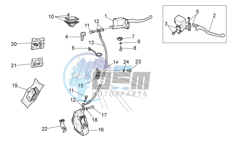 RH Front brake system