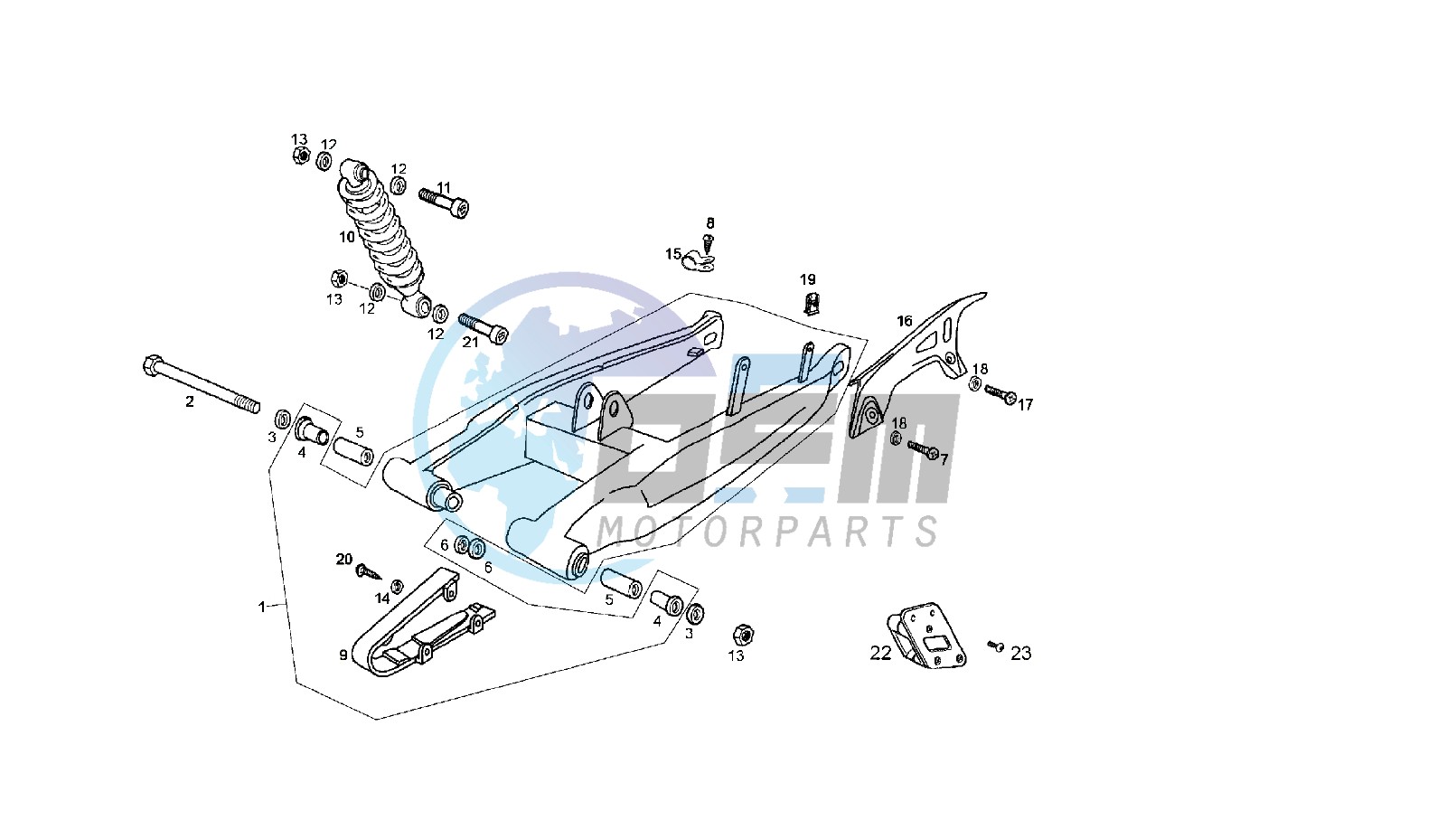 SWING ARM - SHOCK ABSORBER