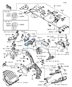 Z1000 ZR1000FEFA FR GB XX (EU ME A(FRICA) drawing Chassis Electrical Equipment