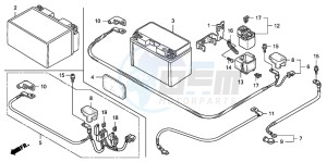 CB1300A CB1300SUPER FOUR drawing BATTERY