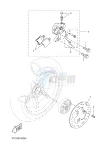 NS50 NITRO (1PH4 1PH4) drawing REAR BRAKE CALIPER